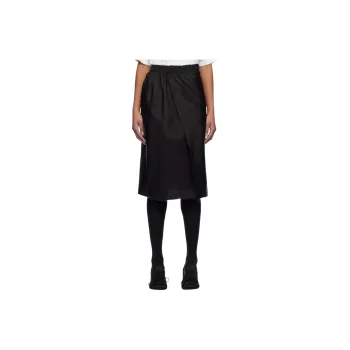 MM6 Maison Margiela Casual Long Skirt Women's Black