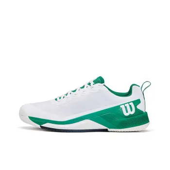 Wilson RUSH PRO 4.5 Cushioning Support Low Top Tennis Shoes Men's White Green