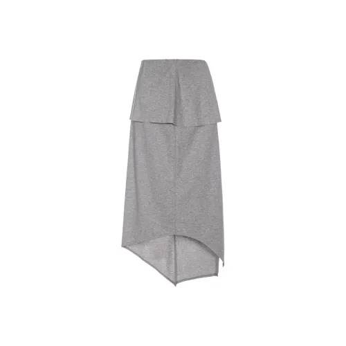 PushBUTTON FW24 Casual Long Skirt Women's Light Gray