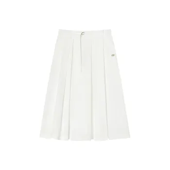 Teenie Weenie Casual Long Skirt Women's Ivory White
