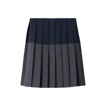 MIU MIU Kid Mohair Skirt Hematite/Navy
