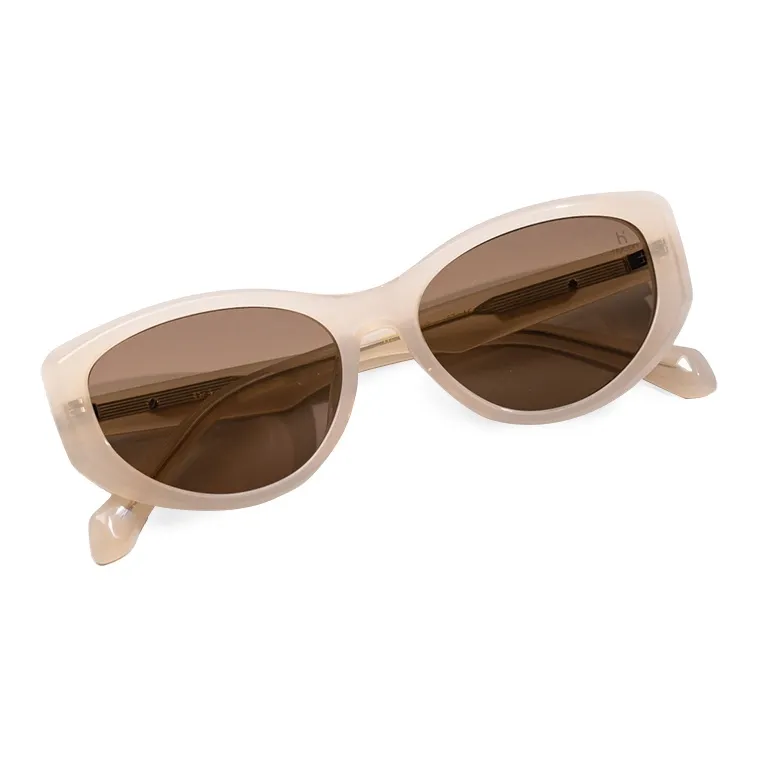 HELEN KELLER Plate Frame Cat Eye Sunglasses Unisex-8