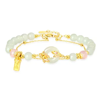 ZSY Hetian Jade Bracelets Pale Greenish White Jade Women's