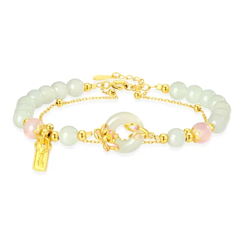 ZSY Hetian Jade Bracelets Pale Greenish White Jade Women's