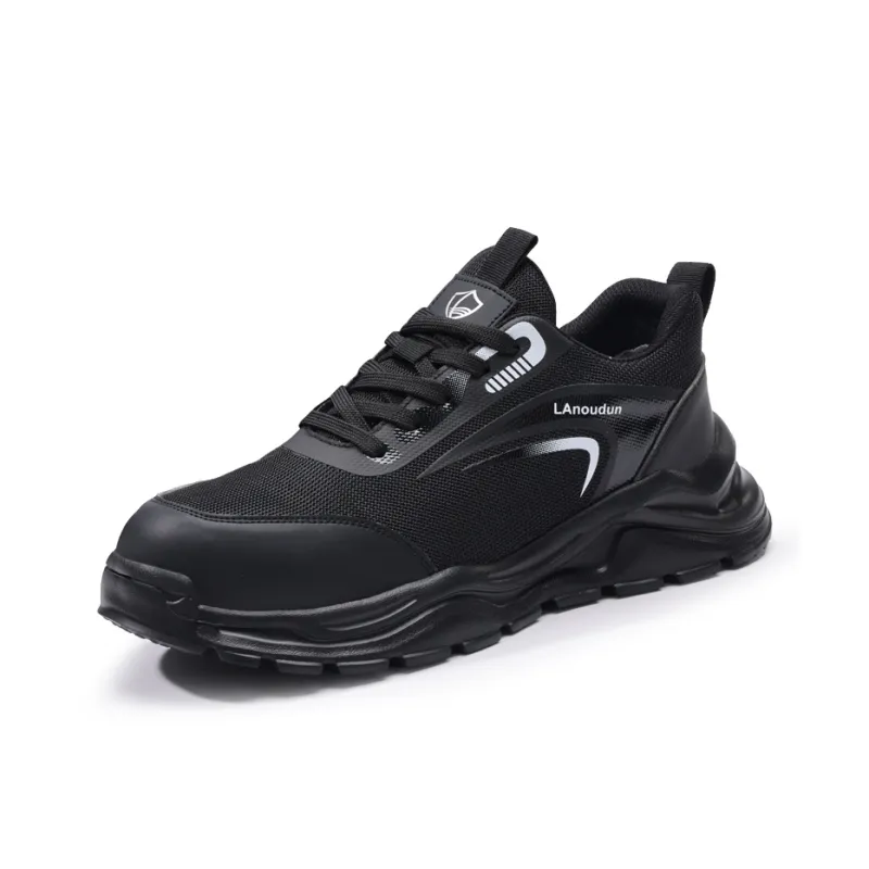 Blue Gull Shield Abrasion Resistant Impact Resistant Lightweight Low Top Outdoor Shoes Men's Black-1