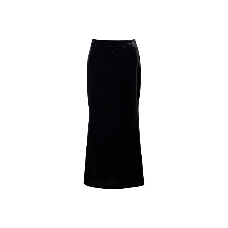 ROEYSHOUSE Casual Long Skirt Women's Black-0