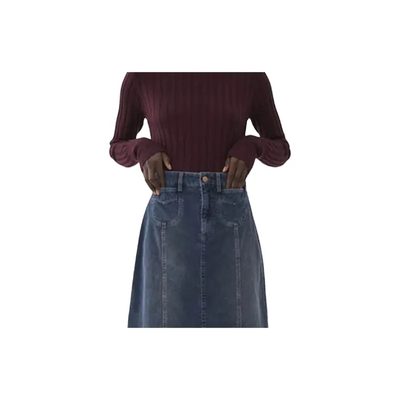 See By Chloe FW22 Denim Short Skirts Women's Blue-4