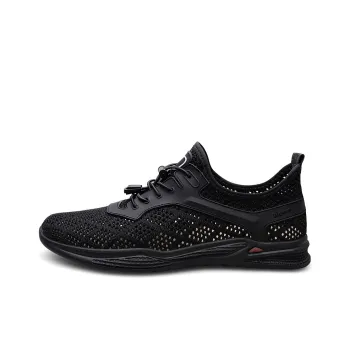 Wen Nai Slip Resistant Low Top Casual Shoes Men's Black