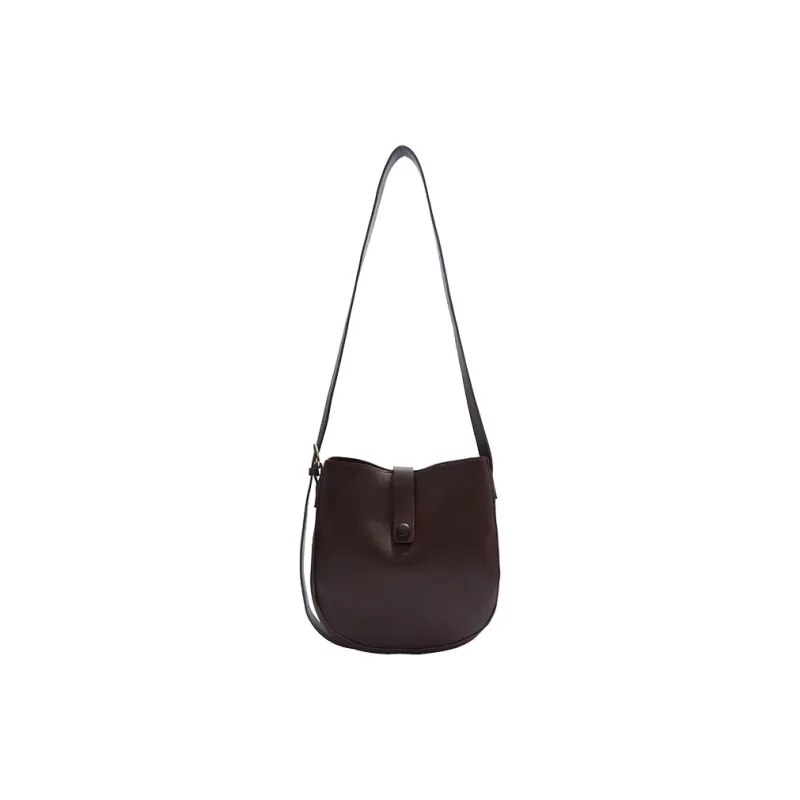 TOUTSEUL YOLO PU Shoulder Bag Women's White/Black/Light Brown/Dark Brown-18