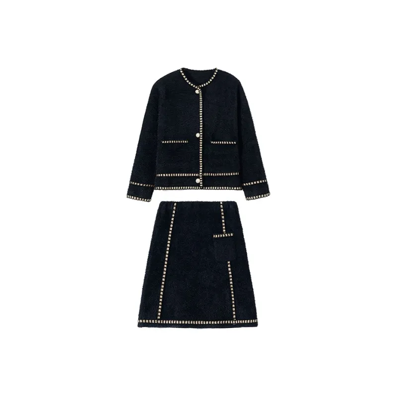 RED DRAGONFLY Skirt Set Women's Black-0