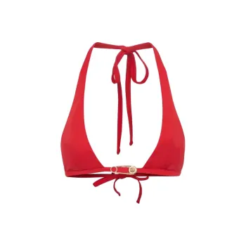 VERSACE Safety Pin Bikini Top