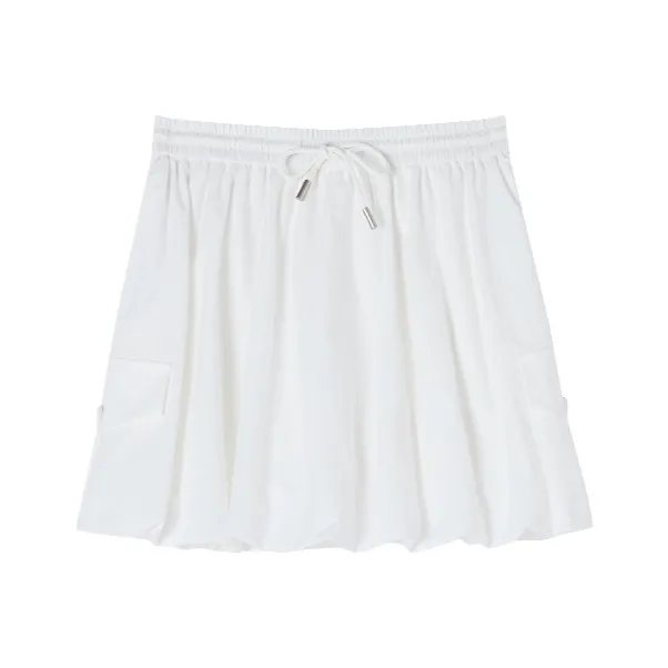 XIANGYING Casual Short Skirts Women's White-0