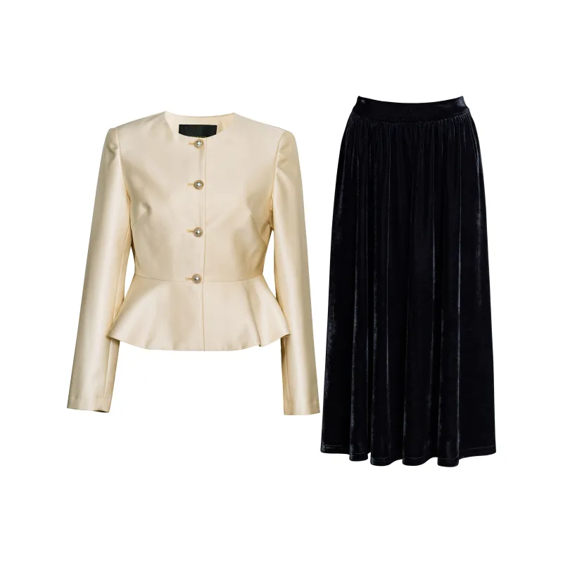 ROEYSHOUSE Two Piece Skirt Sets Women's-0