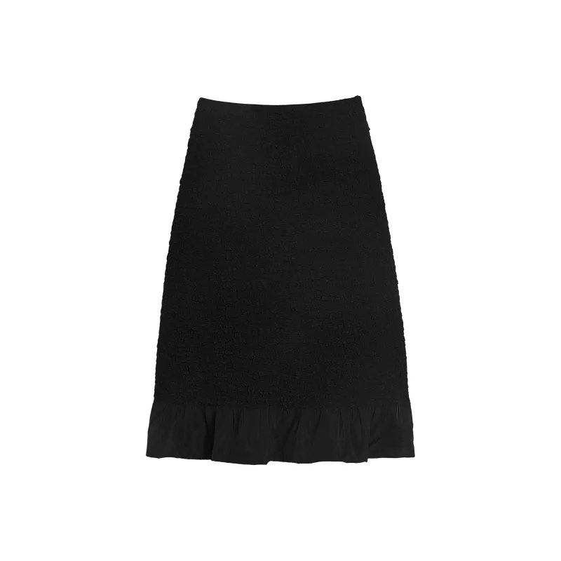 JIL SANDER Crinkled A line Midi Skirt-0
