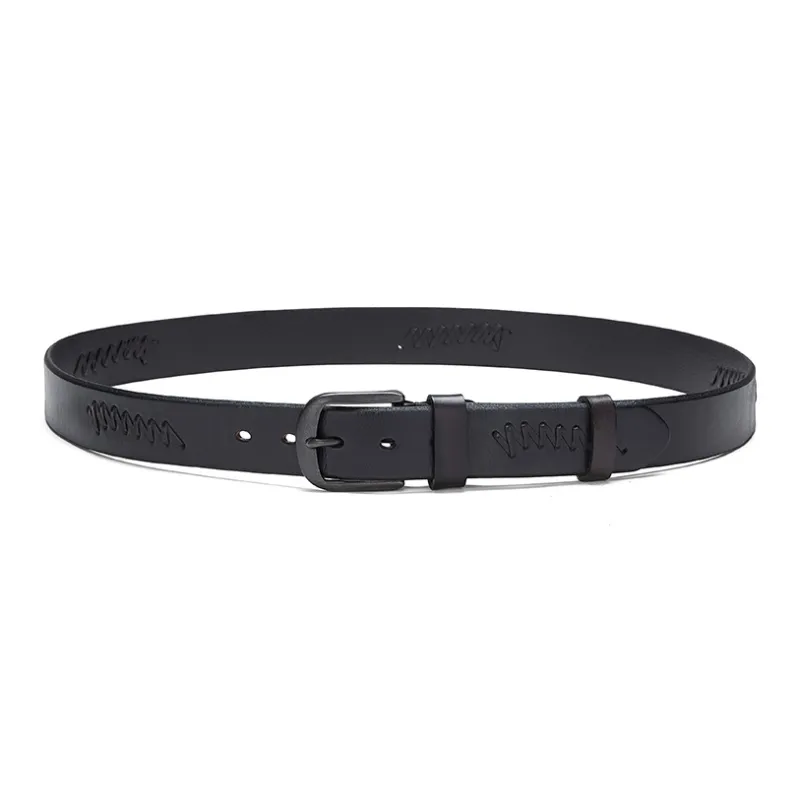 PIERRE CARDIN Top Grain Cow Leather Belts Men's Khaki/Brown/Black 3.4cm-13