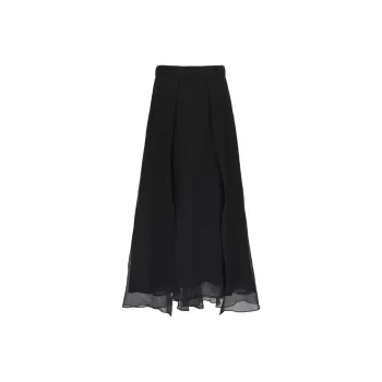 Brunello Cucinelli Flared Midi Skirt
