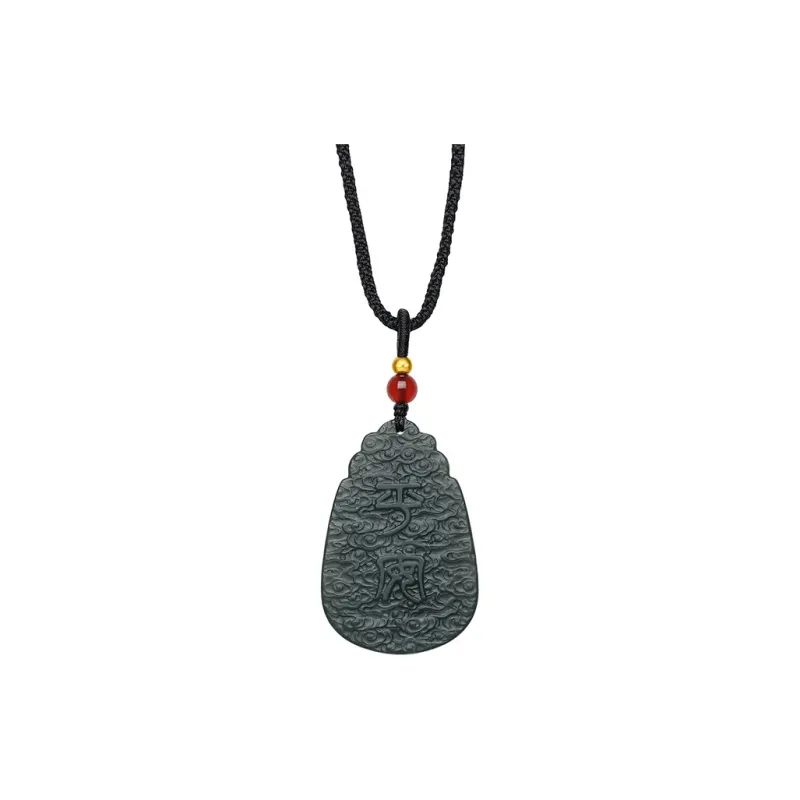 LIU GUI FU JEWELRY Hetian Jade Pendants Green Jade Unisex-1