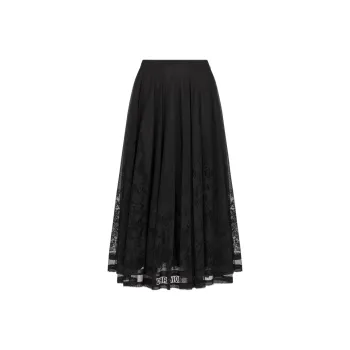 DIOR FW24 Casual Long Skirts Women's Black