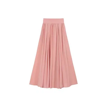 Aghr Casual Long Skirt Women's Pink