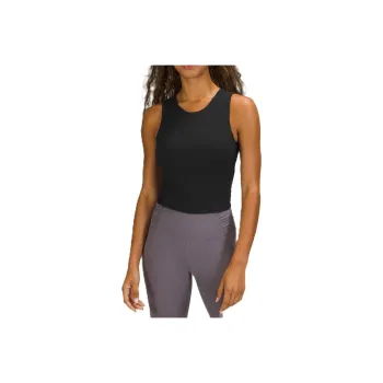 Lululemon Nulu Twist Back Sport Vests Women's Black