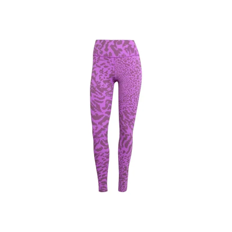 Adidas All Me Allover Print 7/8 Leggings Athletic Trousers Women's Purple Spicy-0