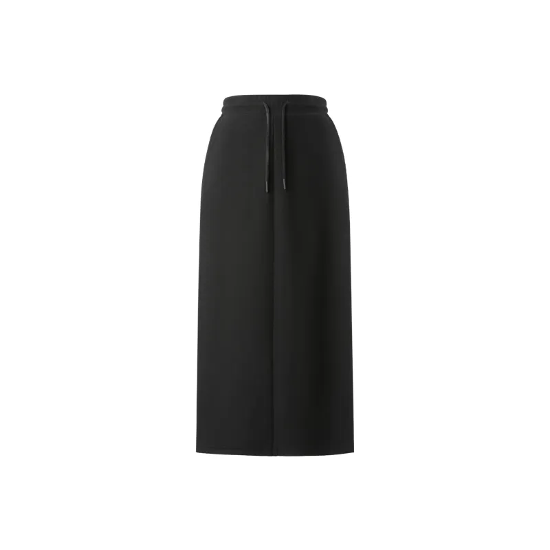 HLA Casual Long Skirts Women's Black W4-0