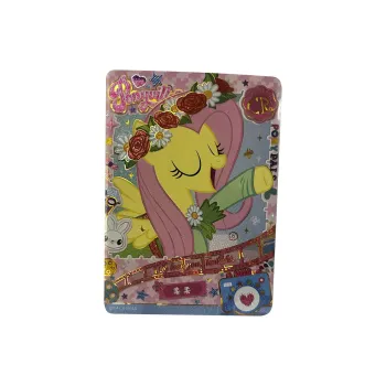 KAYOU Fun Shadow Four Piece Black Back CR Pinkie Pie Fluttershy Rarity Purple Joy Yuyi IP/Anime Cards 1 Pc