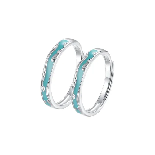 Lao Feng Xiang S925 Silver Rings Unisex