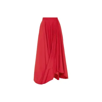 Brunello Cucinelli Draped Bubble Hem Skirt