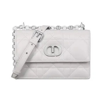 DIOR Miss Caro Lambskin Crossbody Bag, Shoulder Bag Mini Women's White