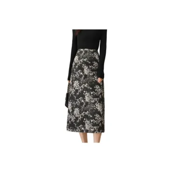 YALIDA Casual Long Skirts Women's Black