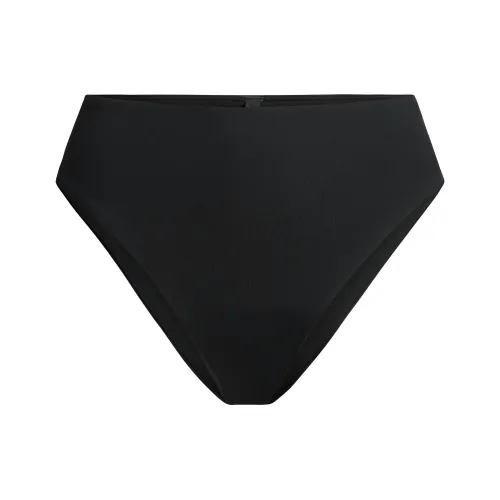 SKIMS SS25 SIGNATURE SWIM HIGH WAISTED BIKINI BOTTOM Swimming Shorts Women's ONYX/Onyx