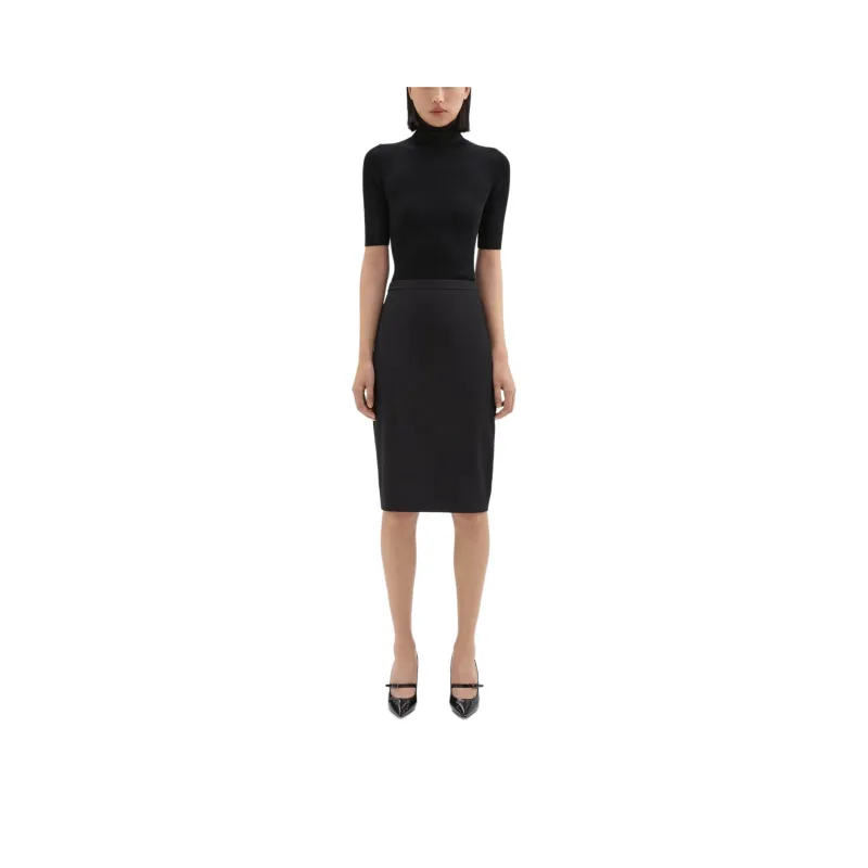 THEORY Casual Long Skirts Women's Black-0