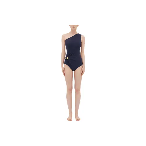 Bottega Veneta FW24 One piece Swimsuit Women's Dark Blue
