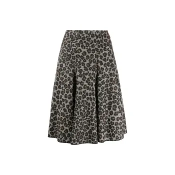 FANSIZHE Casual Long Skirts Women's Gray
