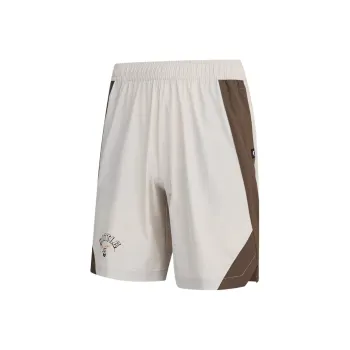 QIAODAN Men's Training Series Basketball Shorts Men's Heron Feather Gray/Van Dyke Brown