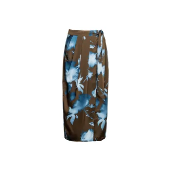 ROEYSHOUSE Casual Long Skirts Women's Multicolor