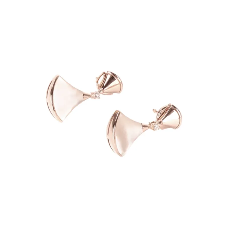 BVLGARI Divas' Dream Series 18K Rose Gold Earrings Women's-2