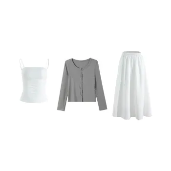 Mu Xiao Xin Two Piece Skirt Sets Women's