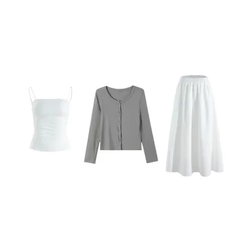 Mu Xiao Xin Two Piece Skirt Sets Women's