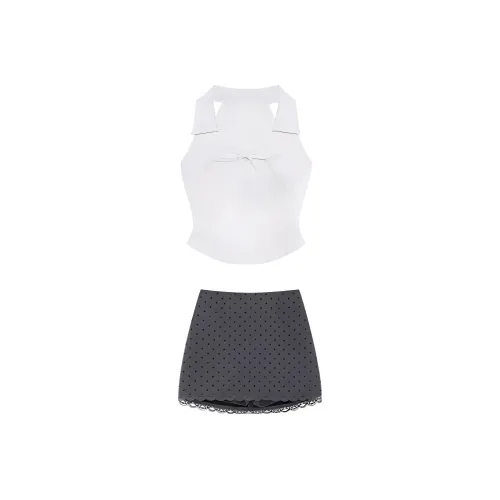 DOSOHEB Two Piece Skirt Sets Women's