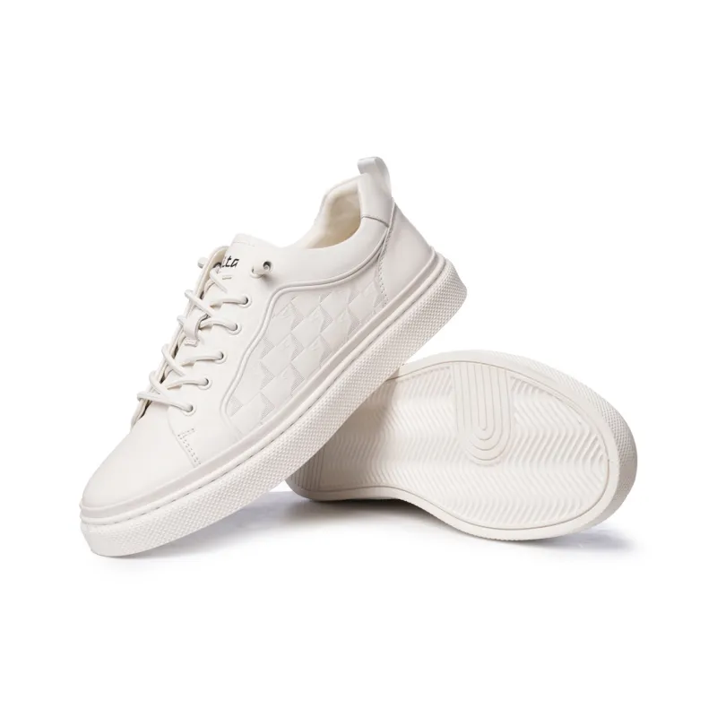 Ritai Low Top Skateboard Shoes Men's White-3
