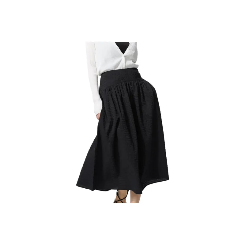 UNIQLO Casual Long Skirts Women's Black-0