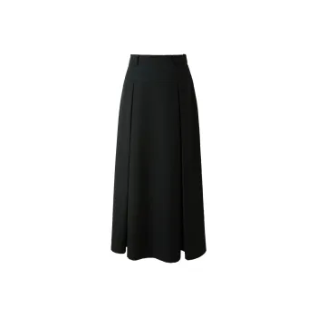 3COLOUR Casual Long Skirt Women's Classic Black