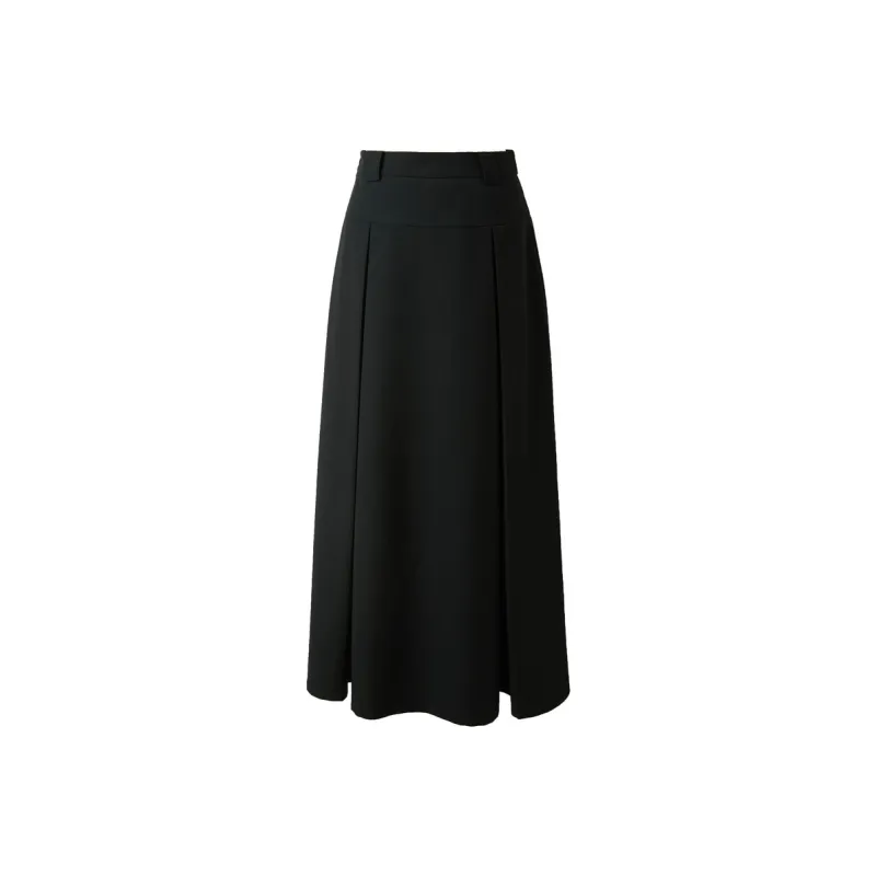 3COLOUR Casual Long Skirt Women's Classic Black-0