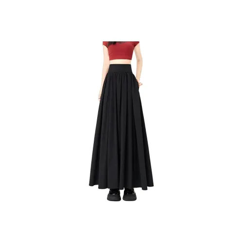 Flowers In Water Casual Long Skirt Women's