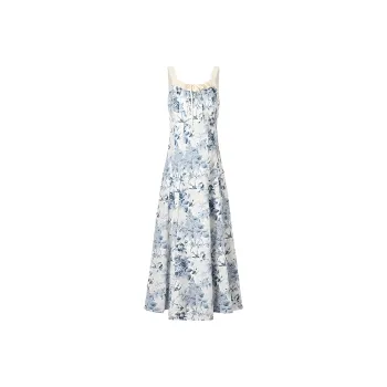 DOKZB Slip Dresses Women's Blue