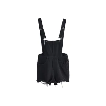 Wen Shan Denim Shorts Women's Black