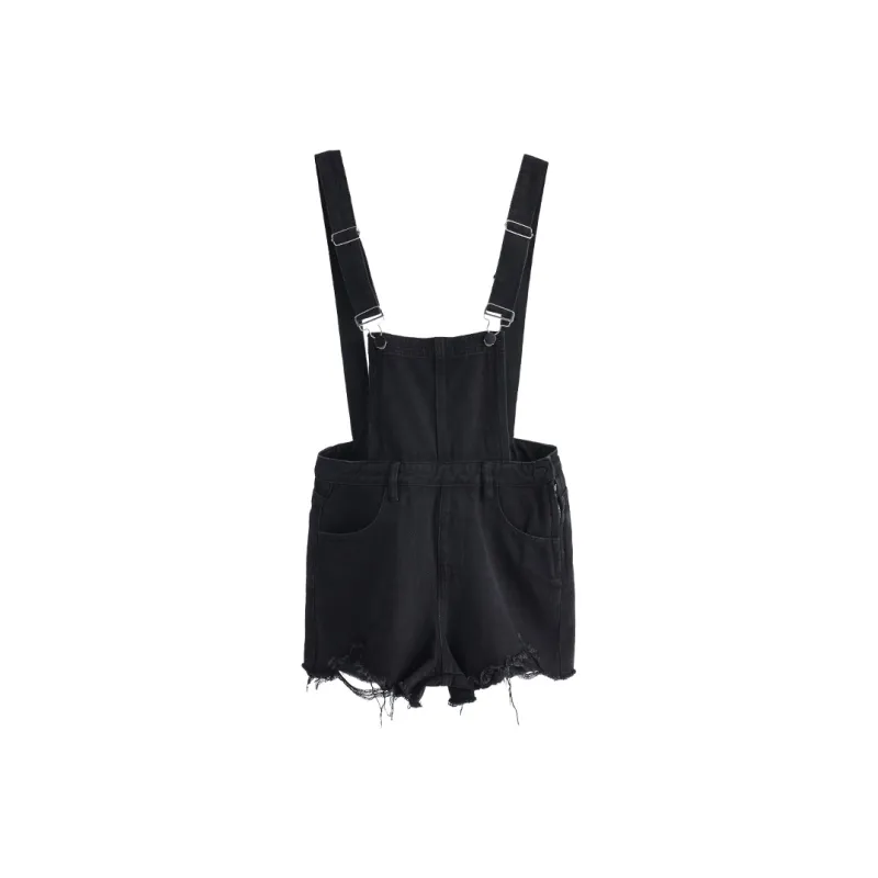 Wen Shan Denim Shorts Women's Black-0