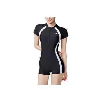 Anta One piece Swimsuit Women's Black/Pure White